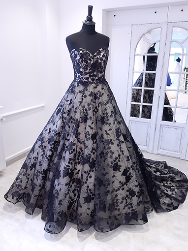 Königinnenkleid Schwarz